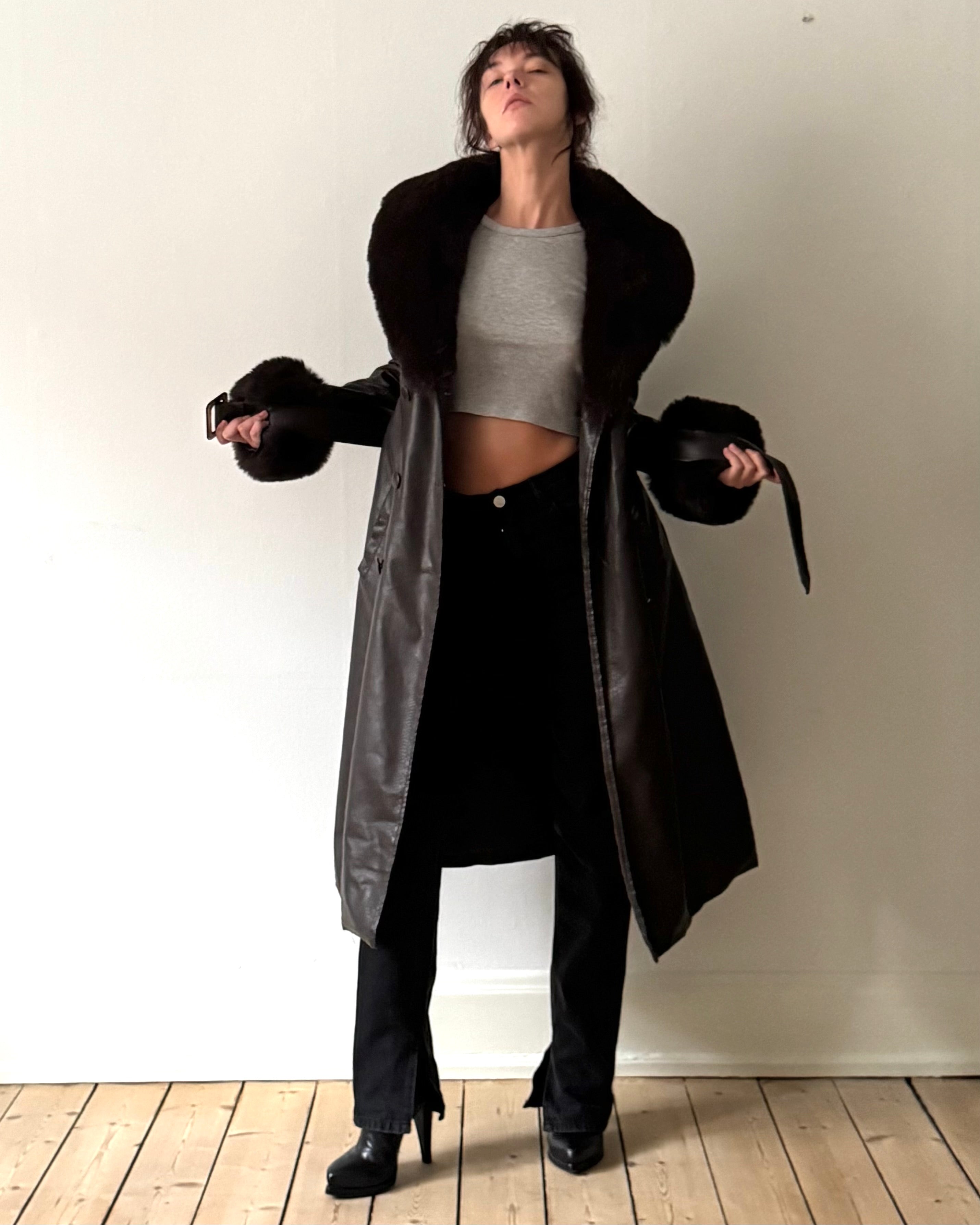 Snake skin coat