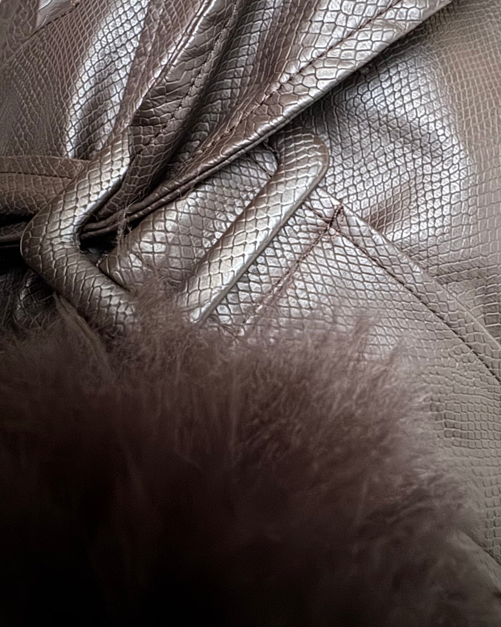 Snake skin coat