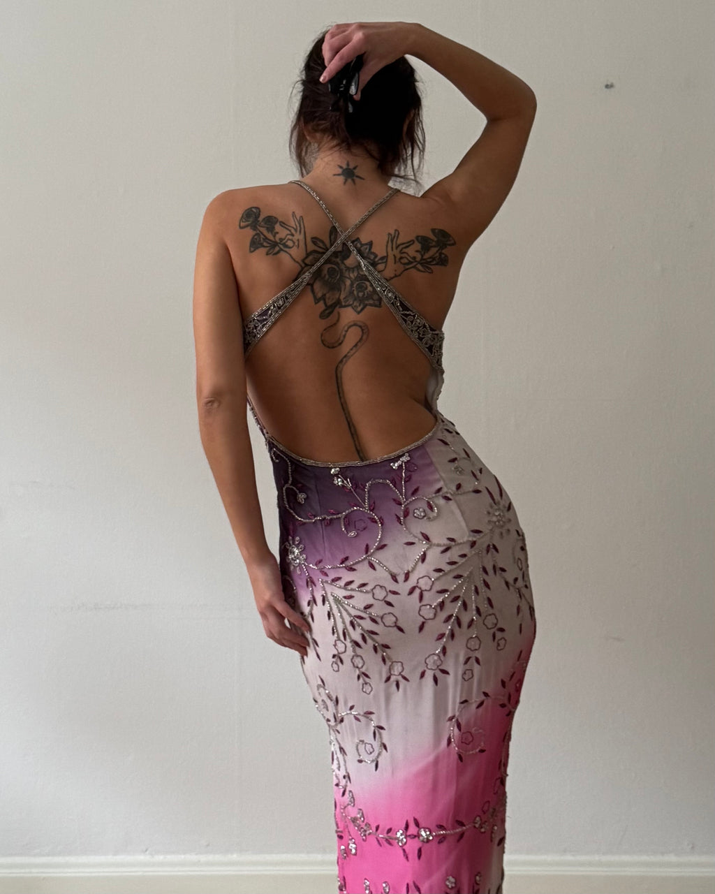 1990s Ombré silk