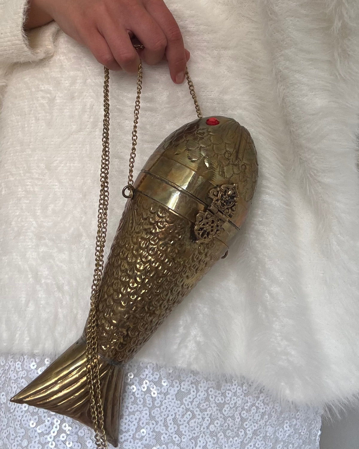 1970s Brass fish