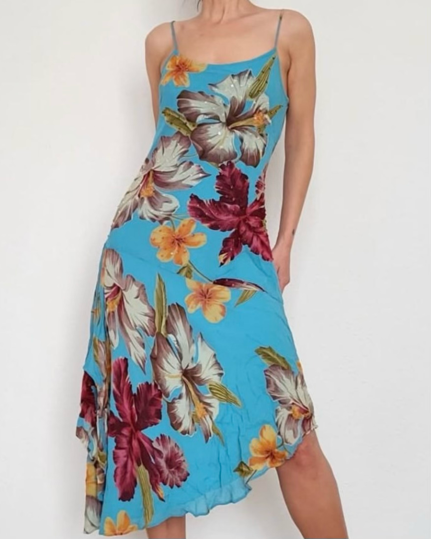 Y2K Tropical blue