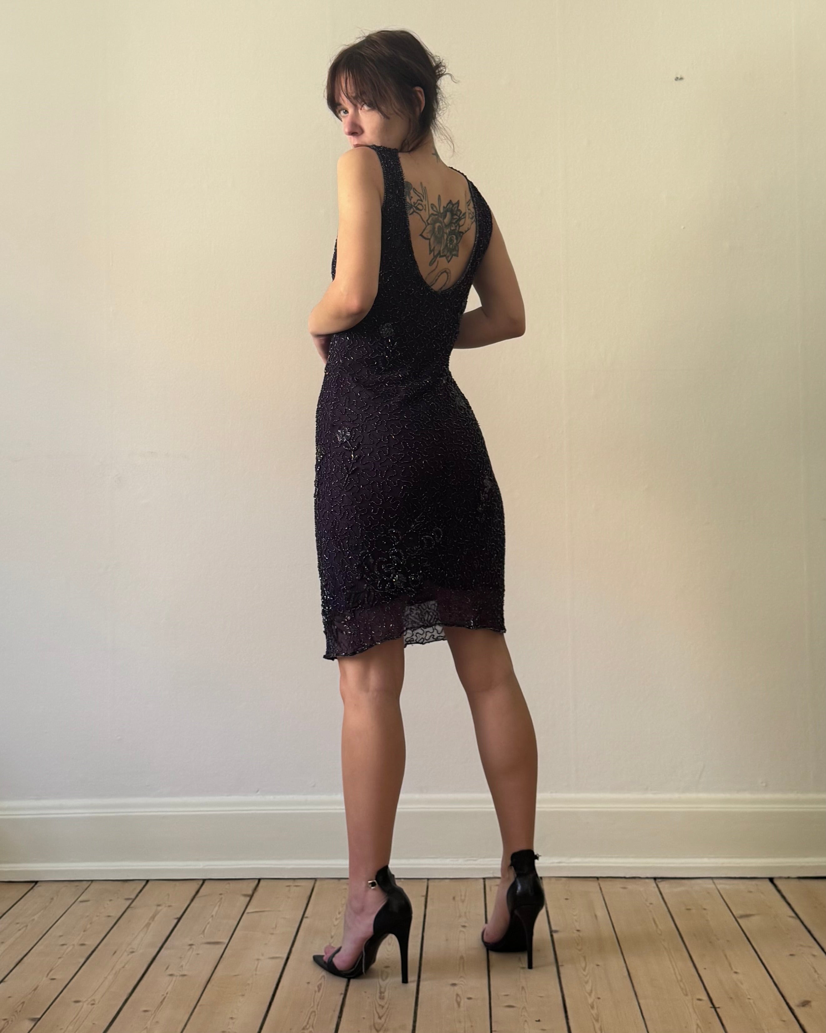 Deep purple silk
