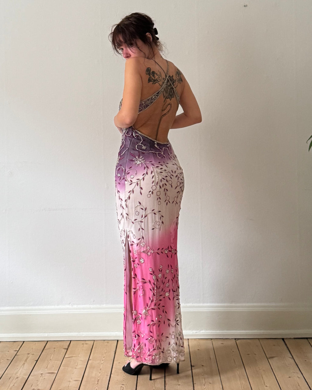 1990s Ombré silk