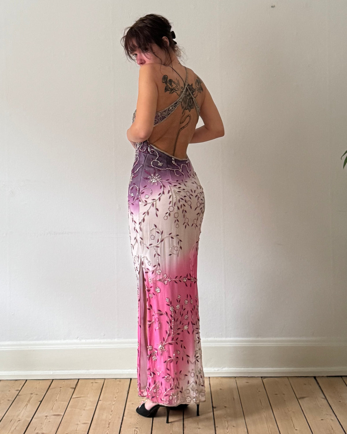 1990s Ombré silk