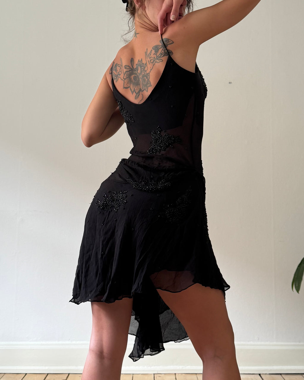 90s sheer silk