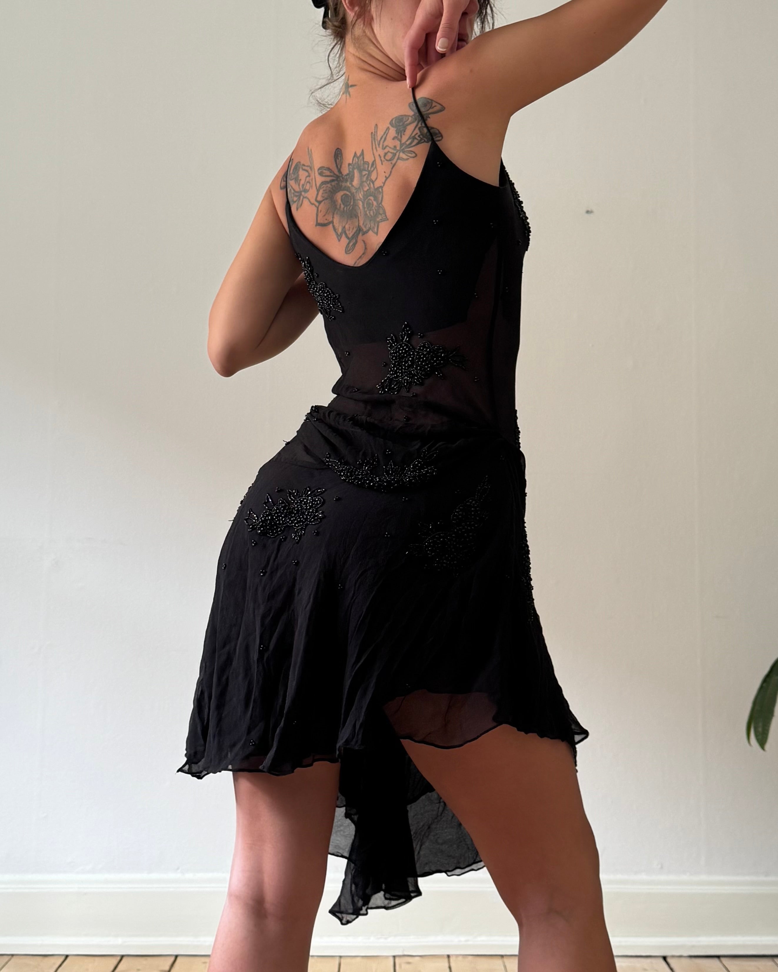 90s sheer silk