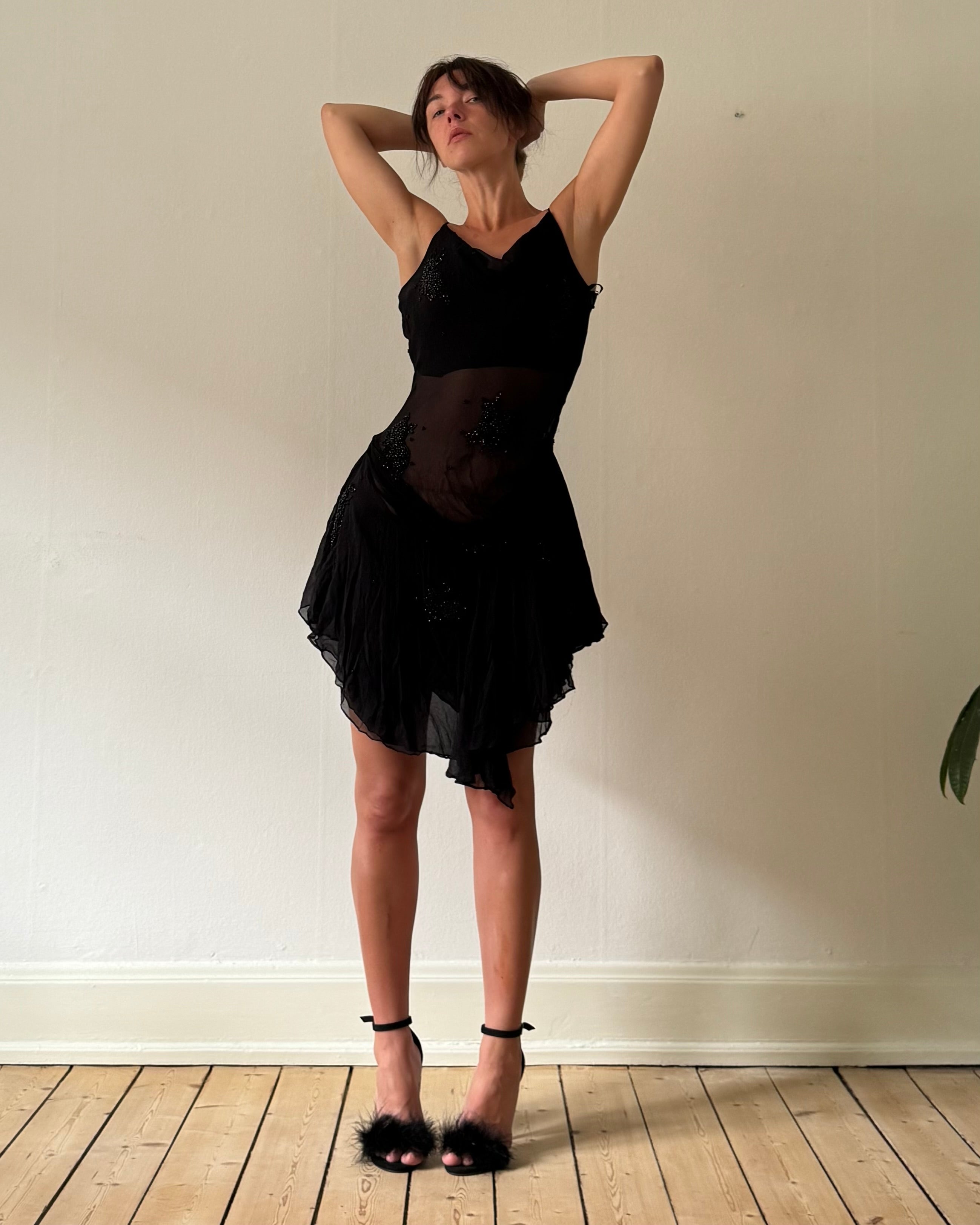 90s sheer silk