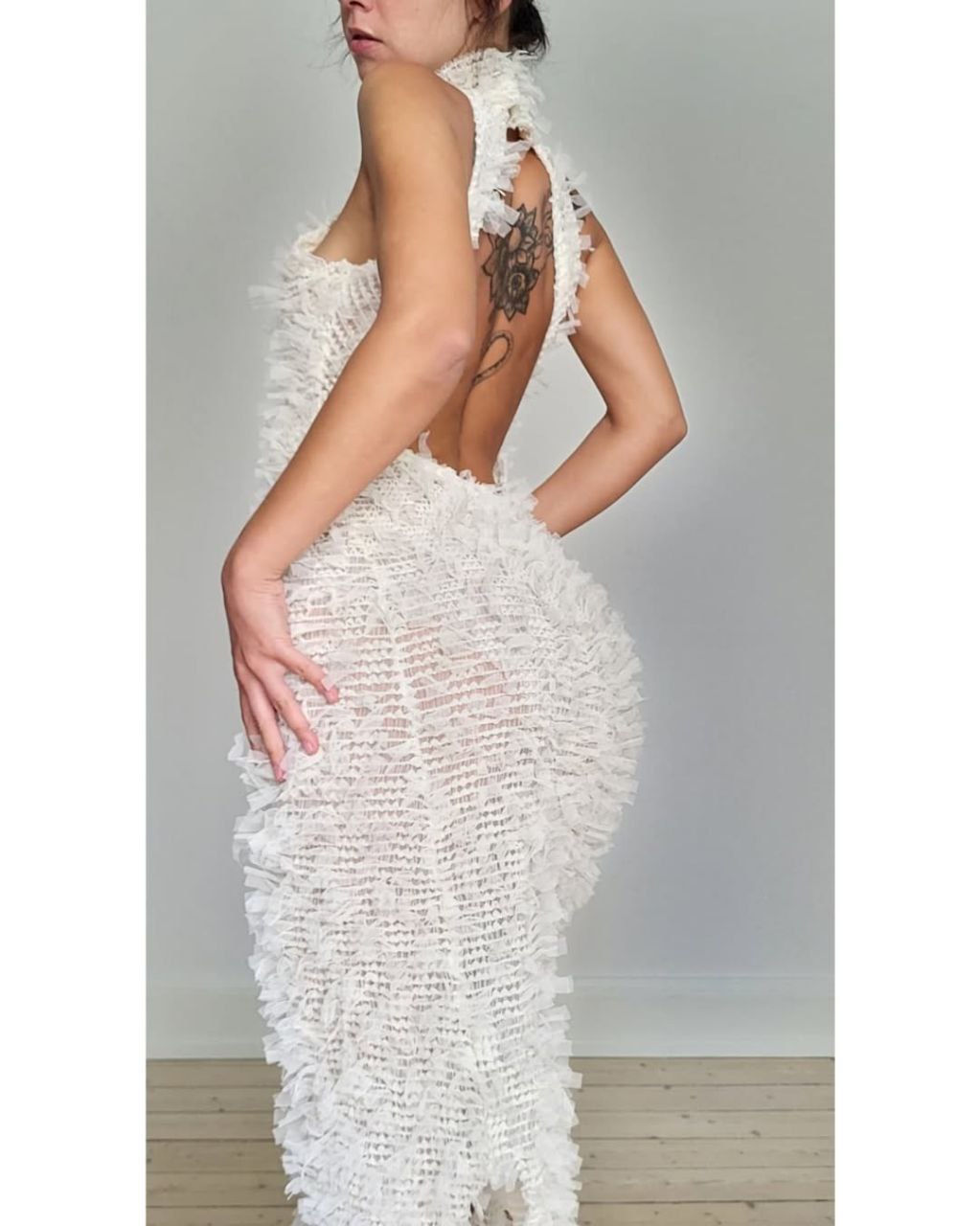 Fluffy white