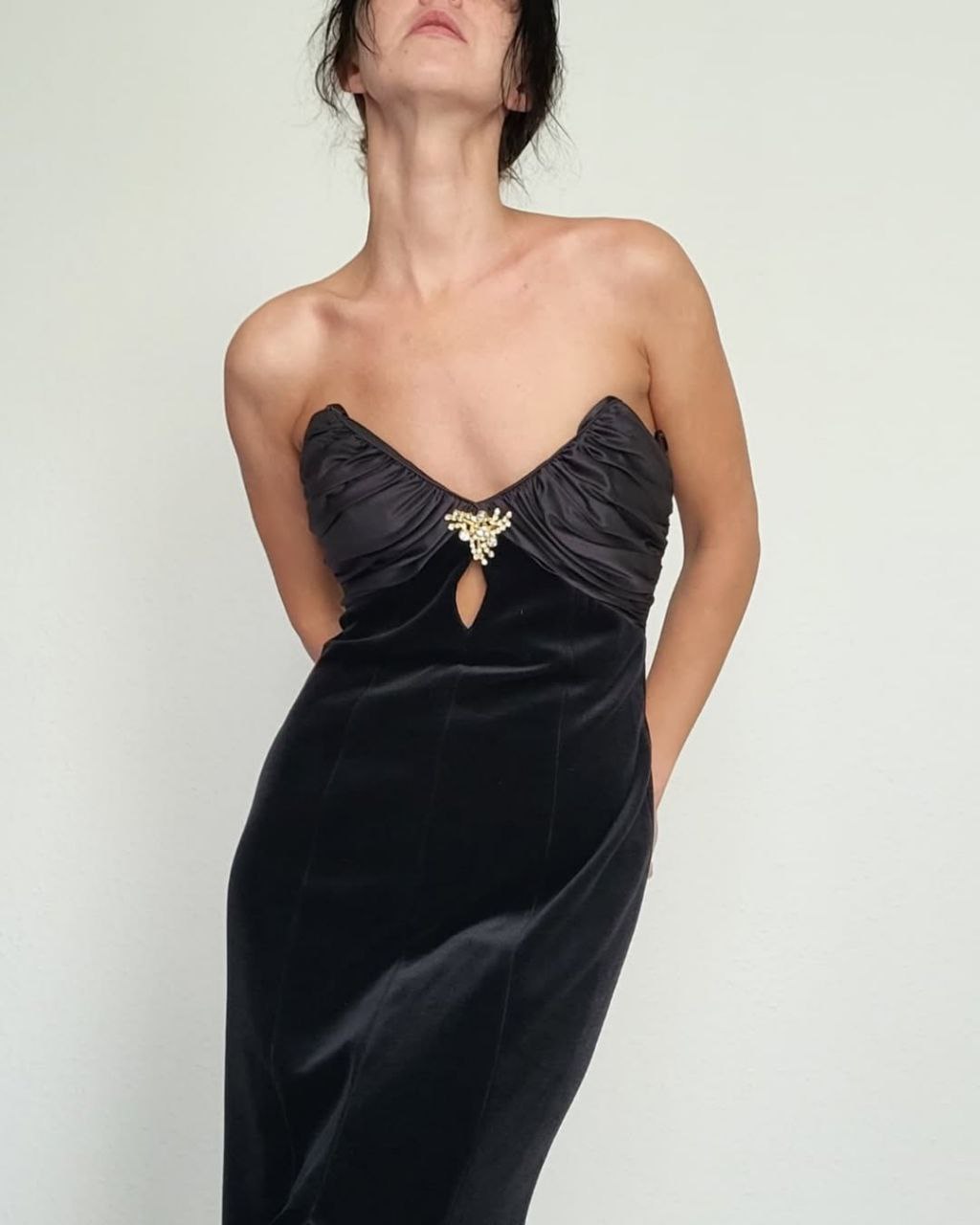 Corsage velour