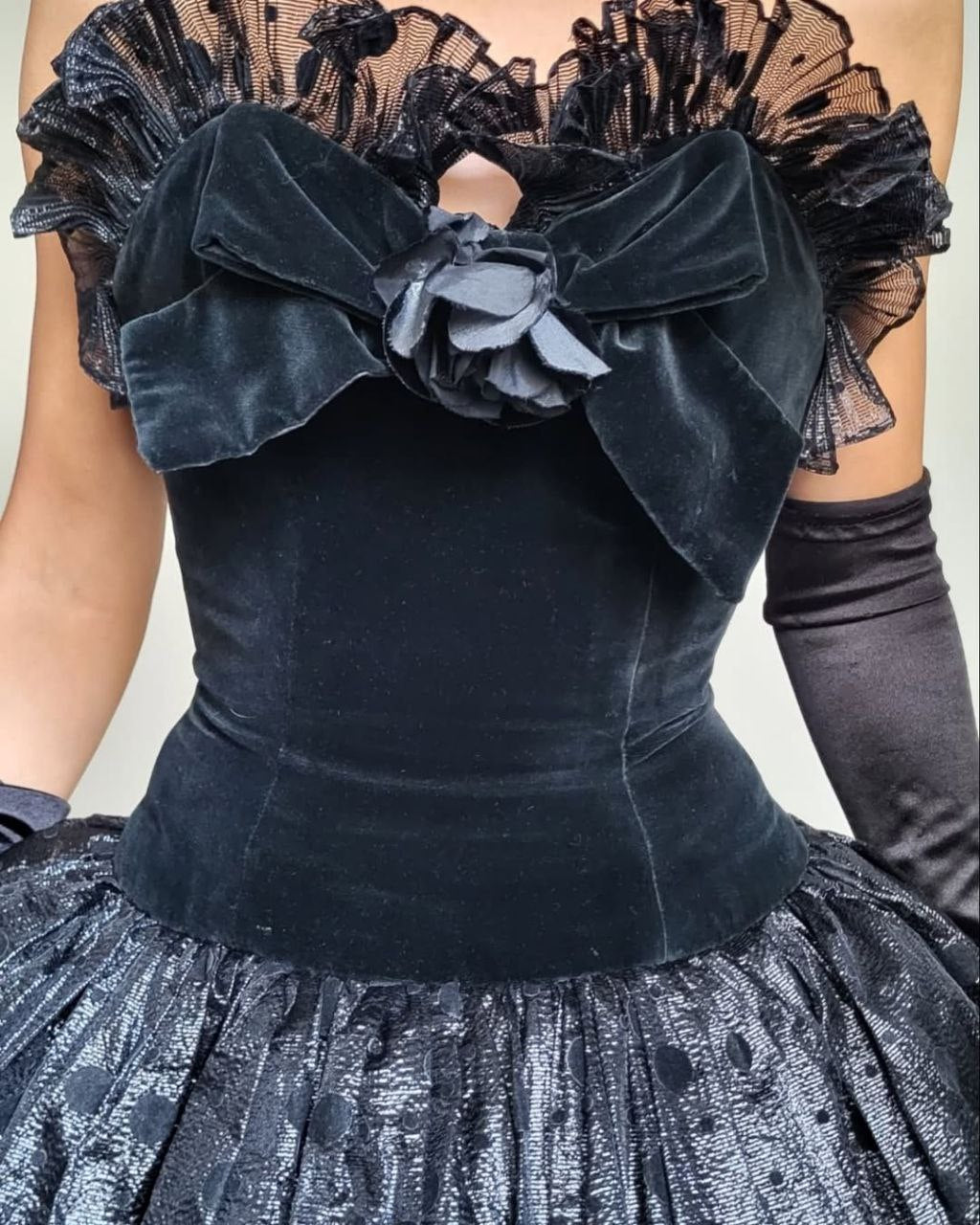 80s corsage dress