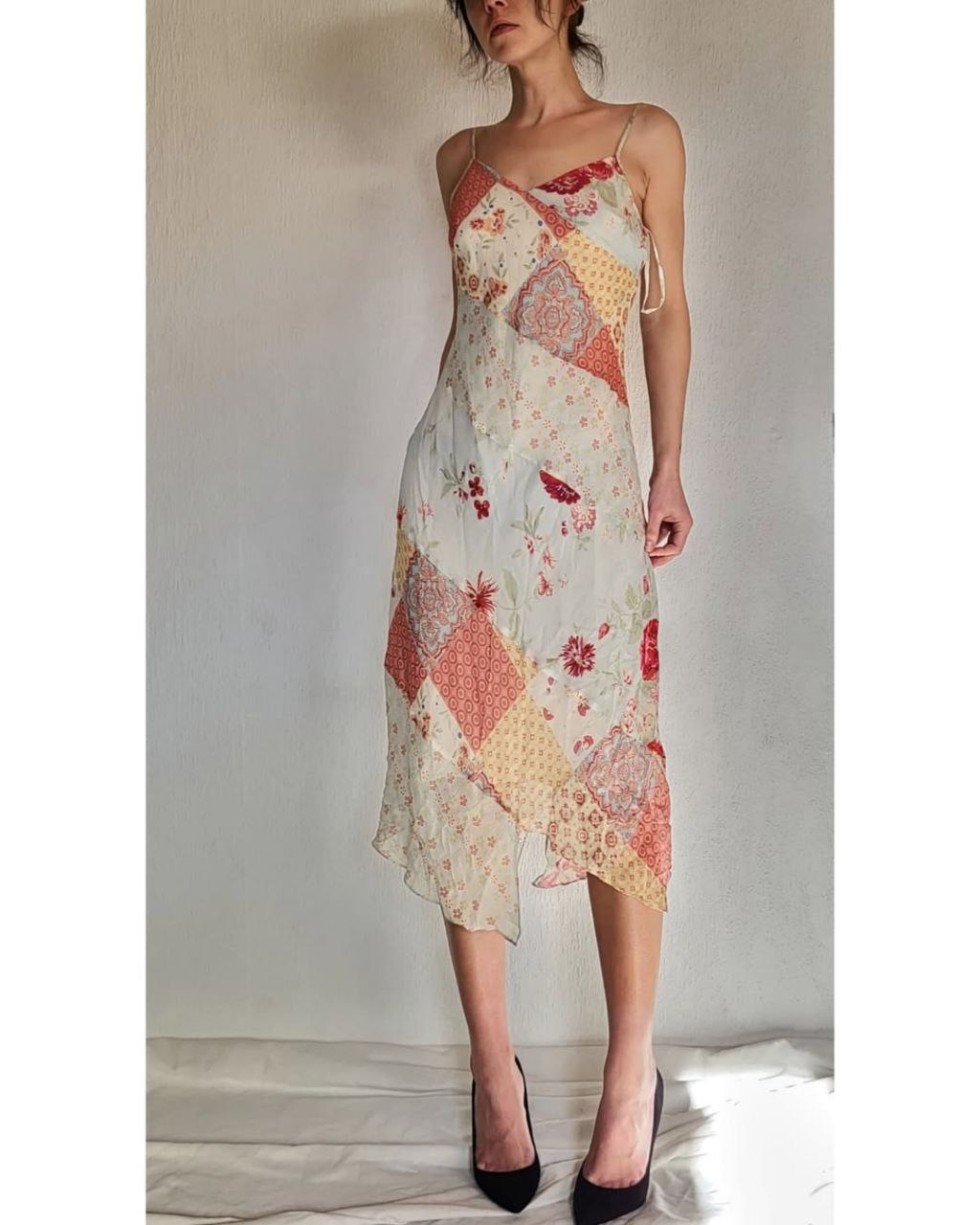 Patchwork silk