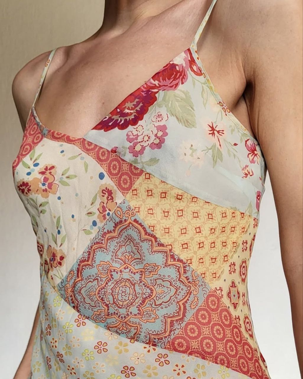 Patchwork silk