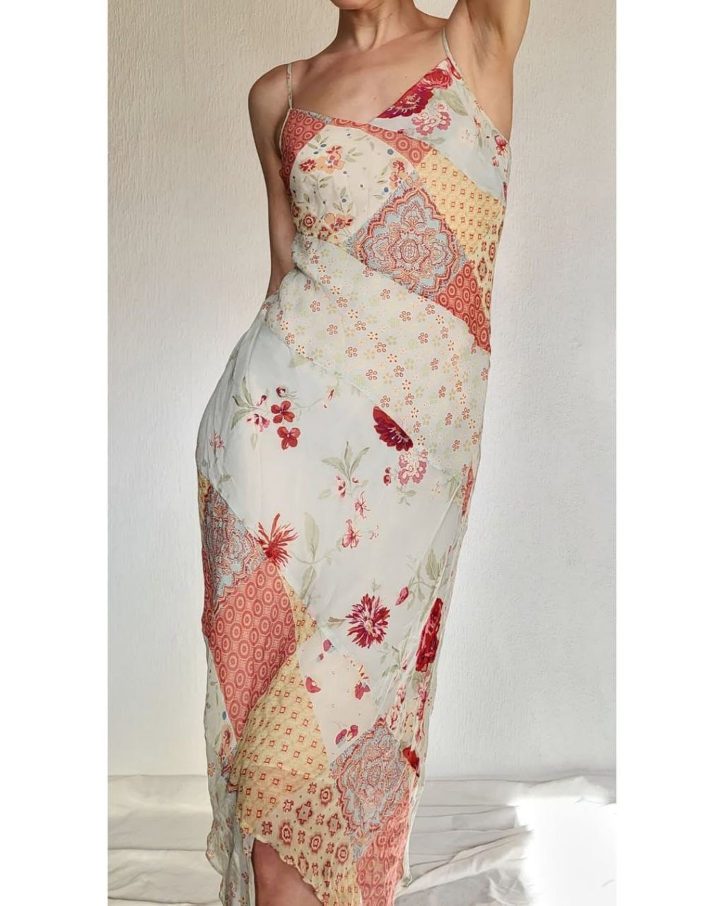Patchwork silk