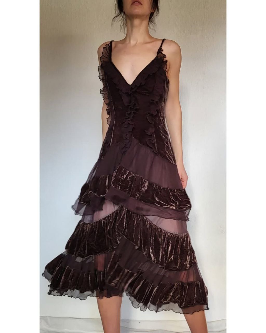 French brown silk