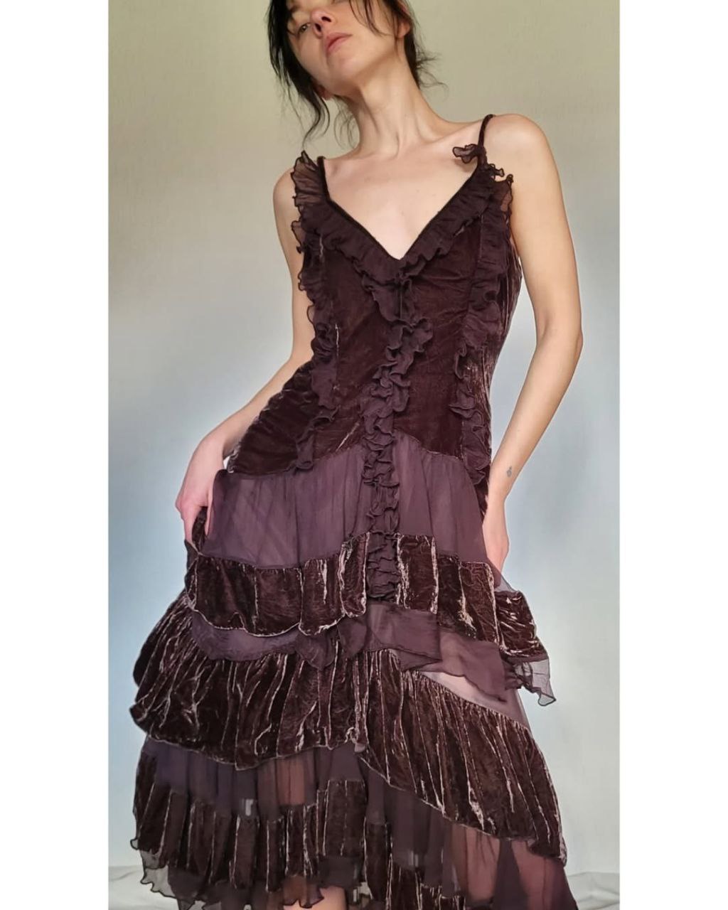 French brown silk