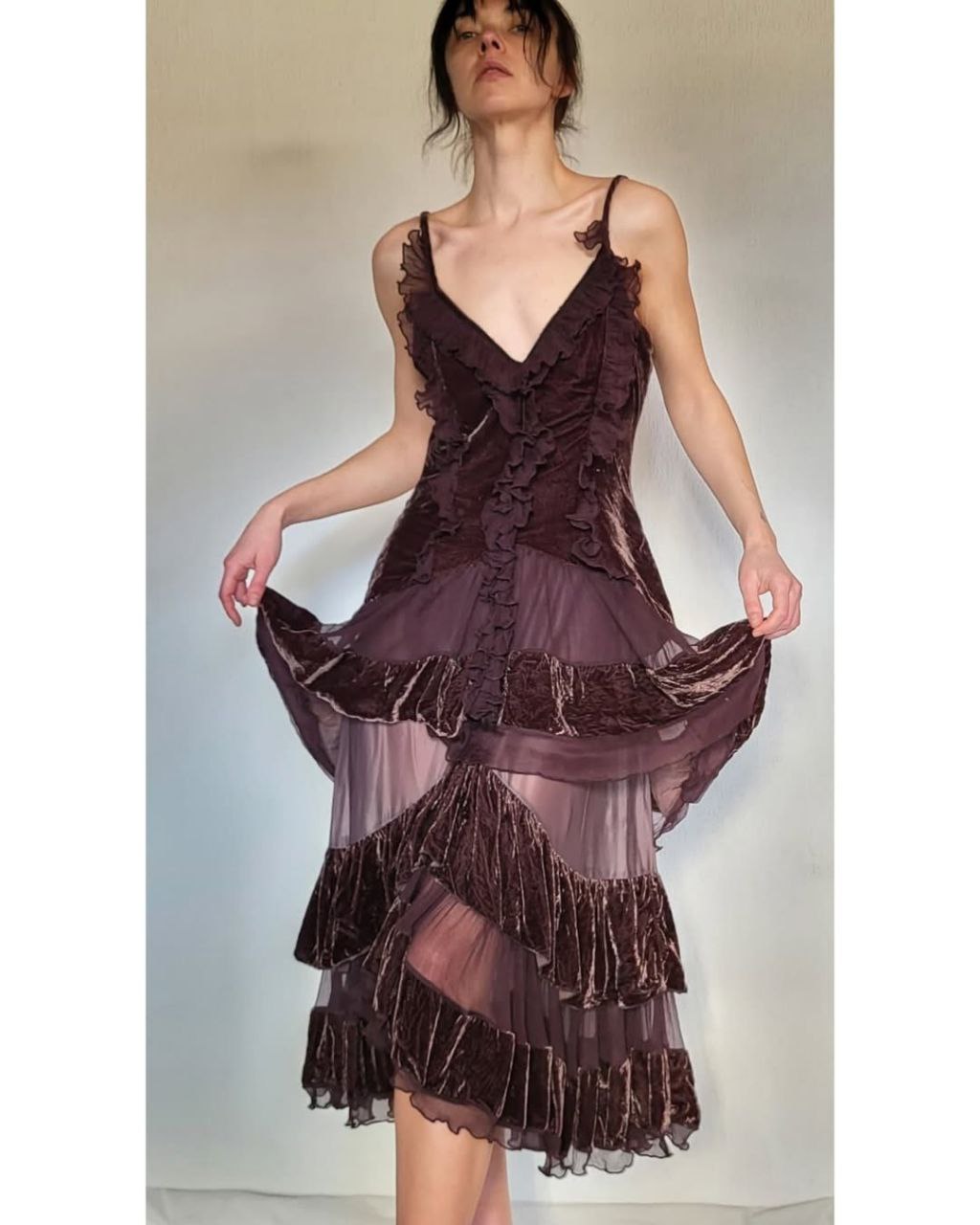 French brown silk