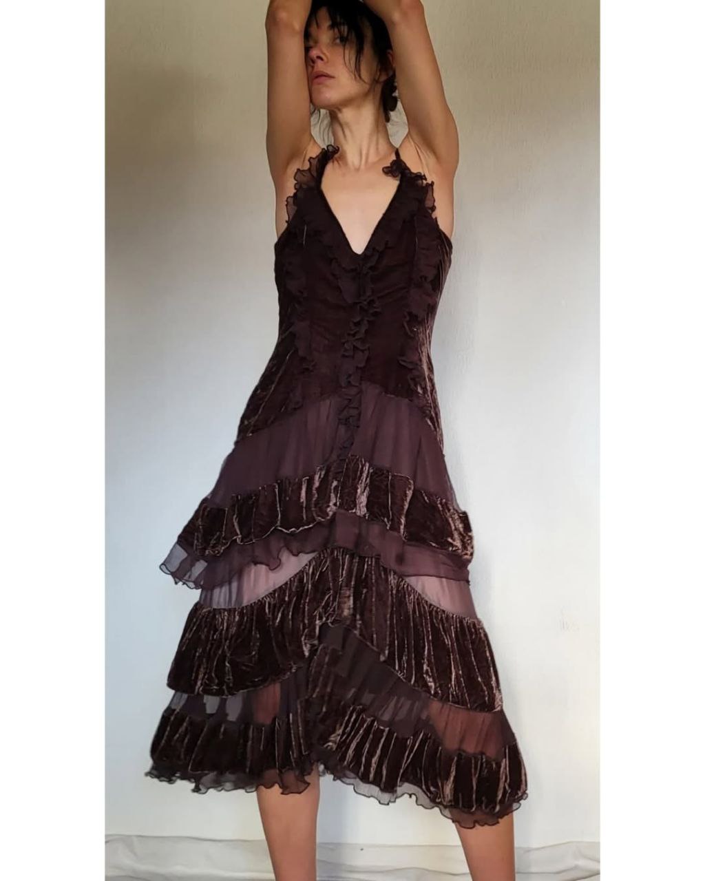 French brown silk
