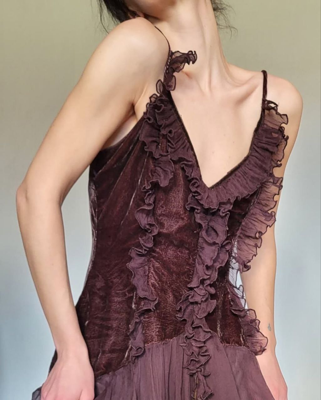 French brown silk