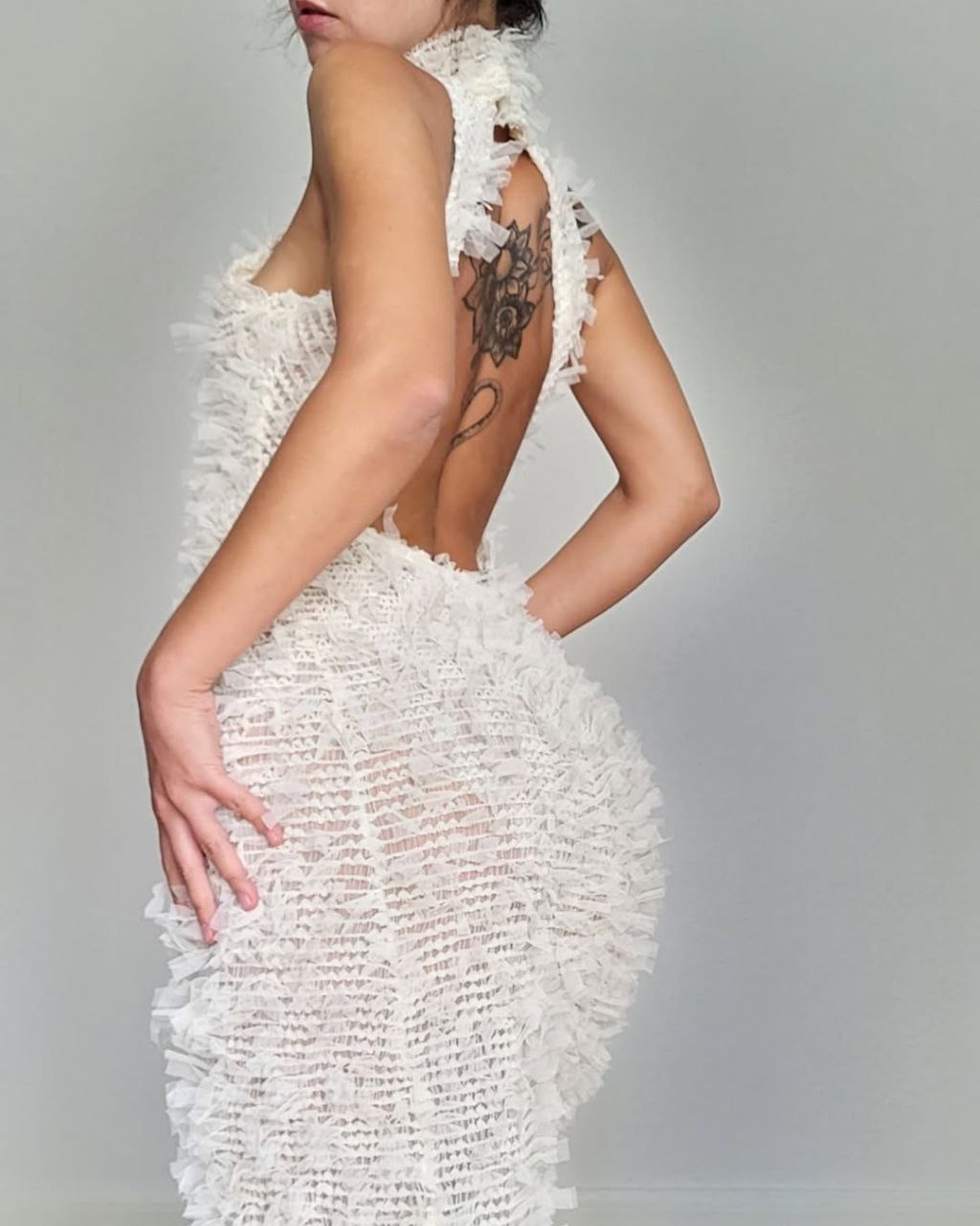 Fluffy white
