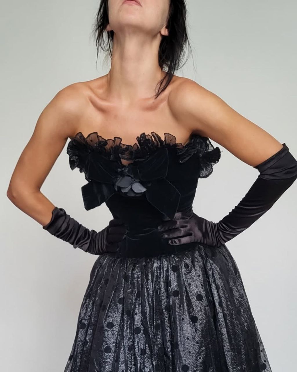 80s corsage dress