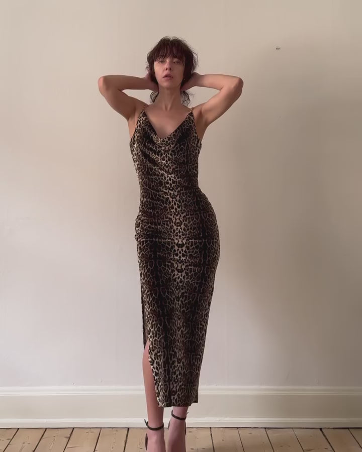 Leopard velour