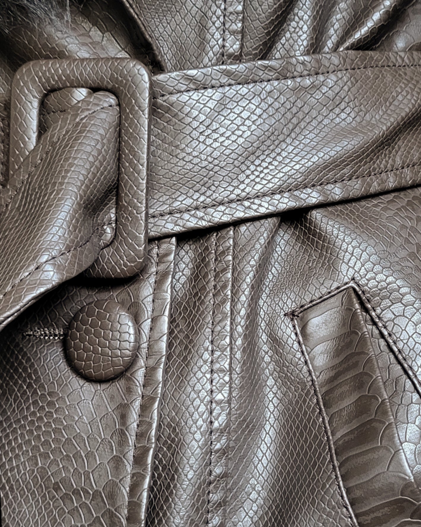Snake skin coat