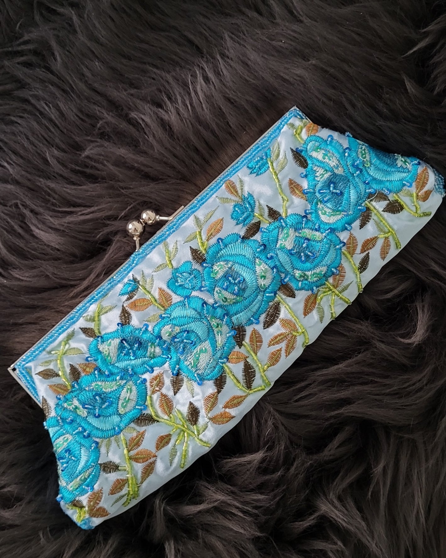 Light blue clutch