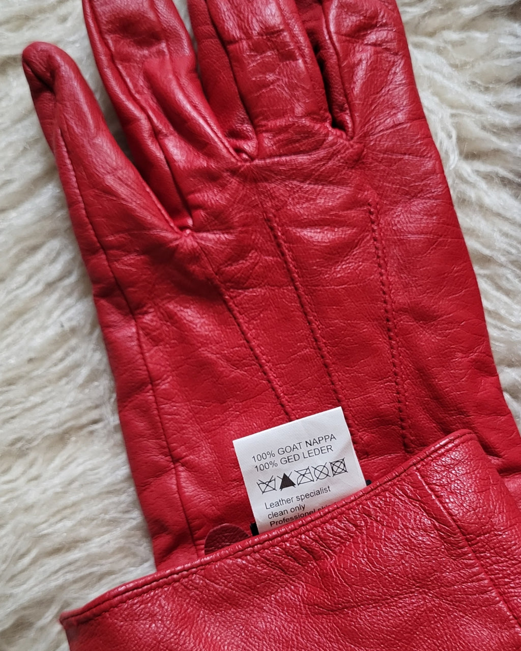 Red leather
