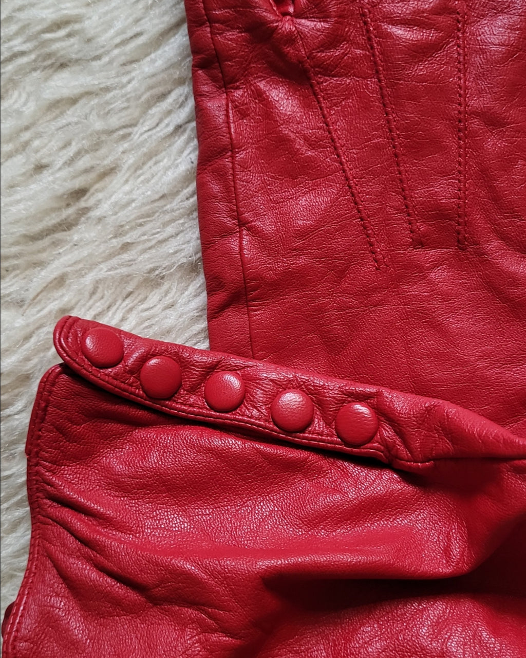 Red leather