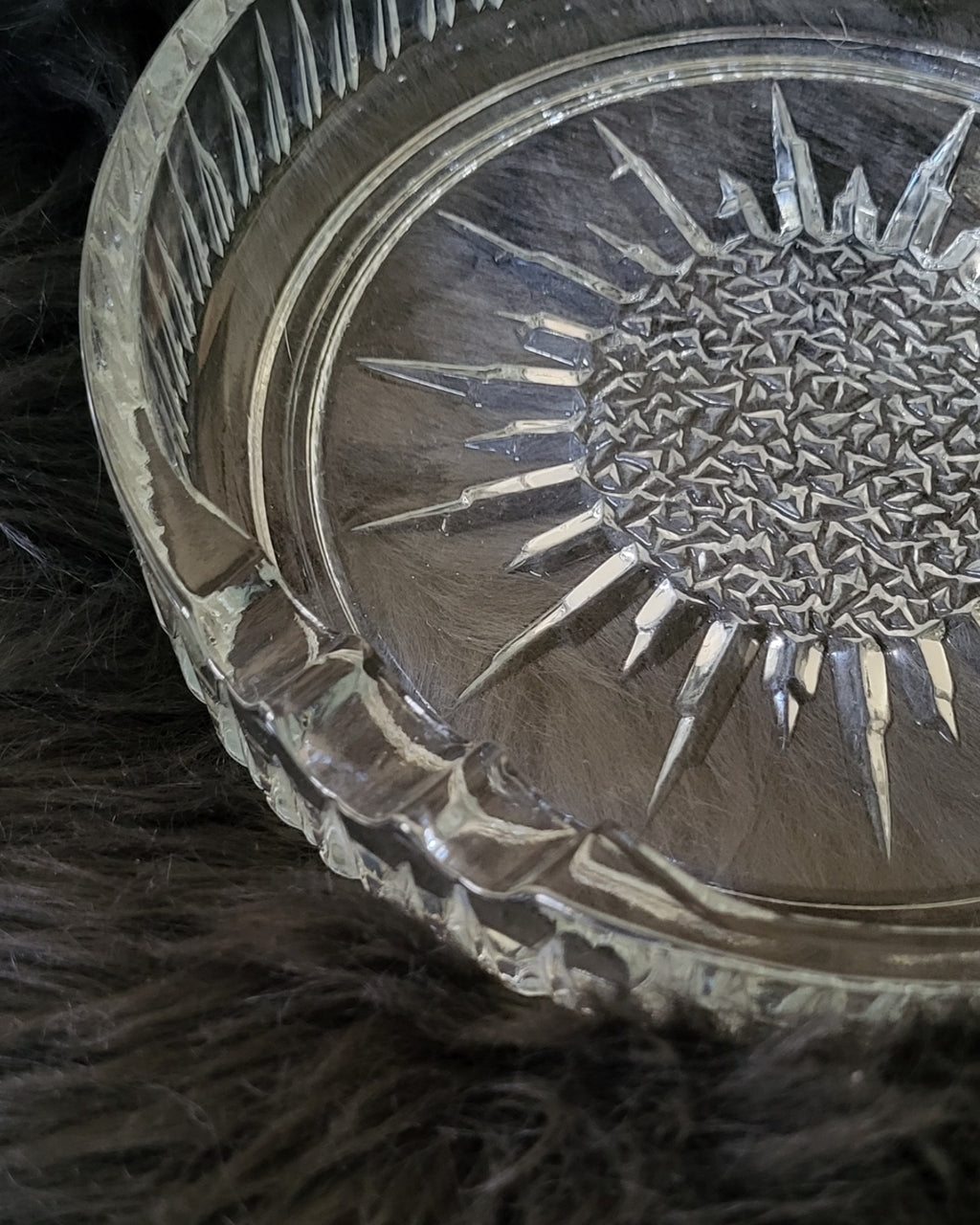 Vintage shrimps dish