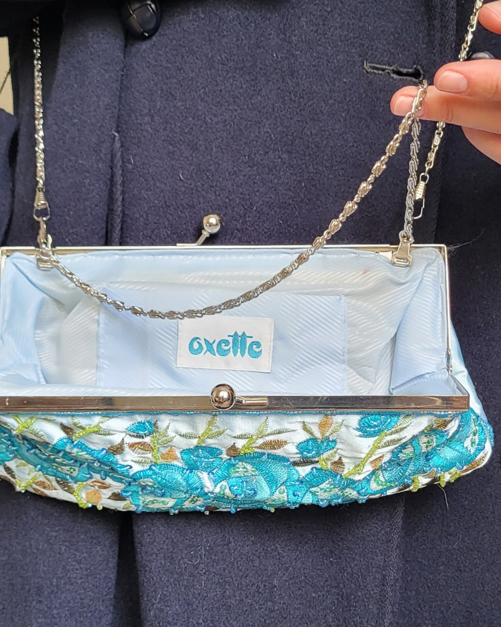Light blue clutch