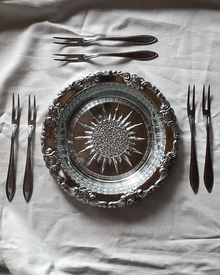 Vintage shrimps dish