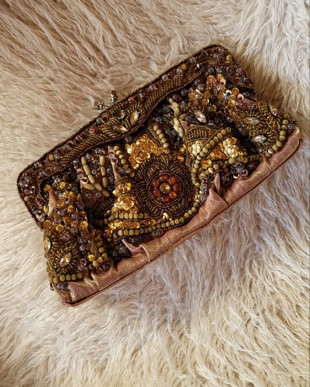 Gold clutch
