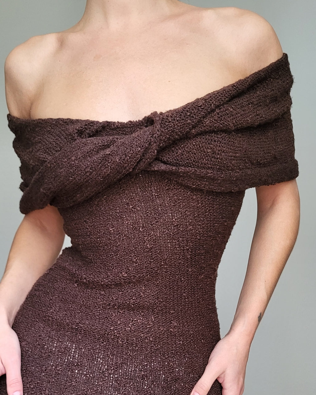 Knitted brown