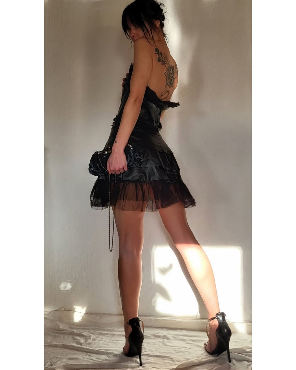Leather mini