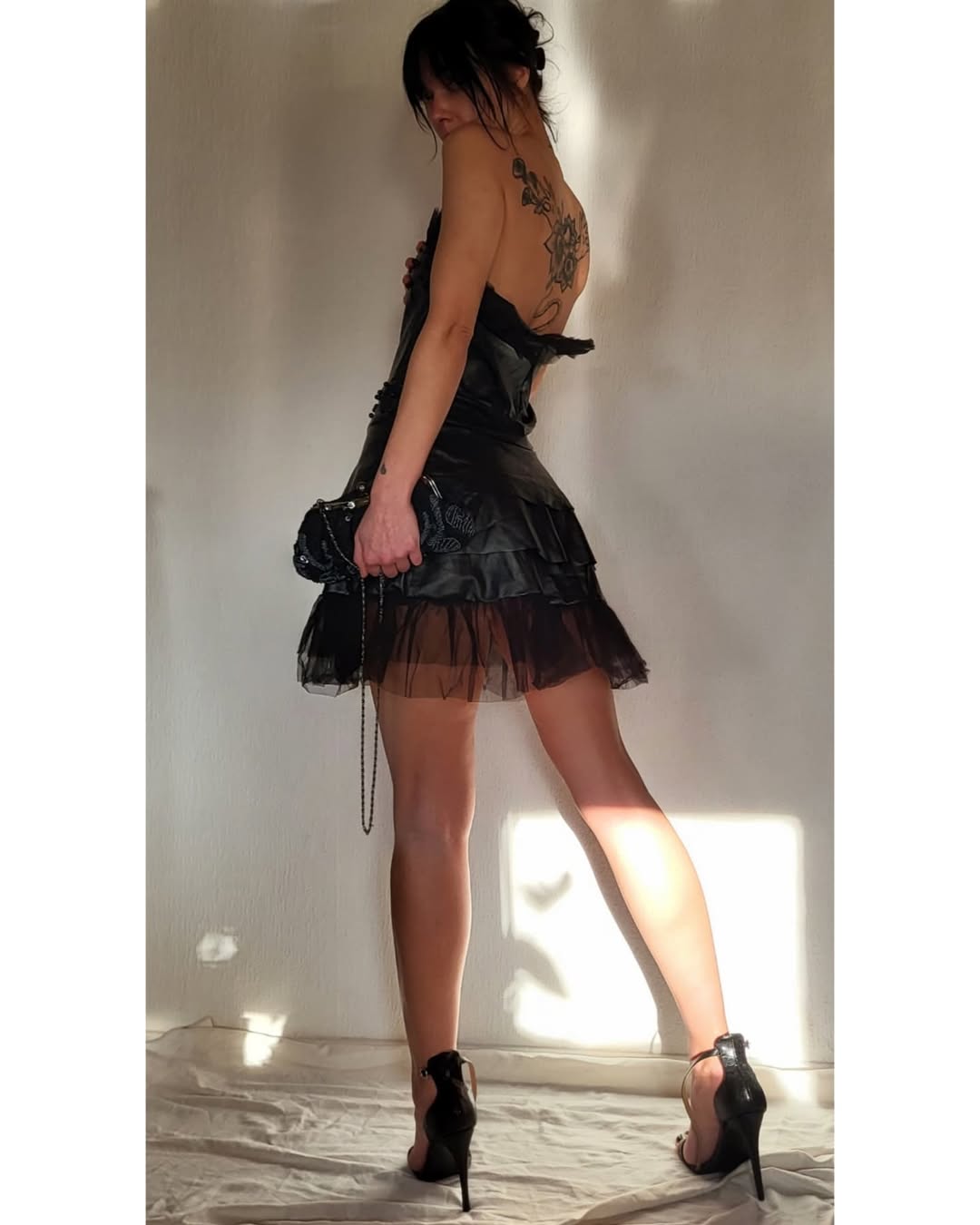 Leather mini